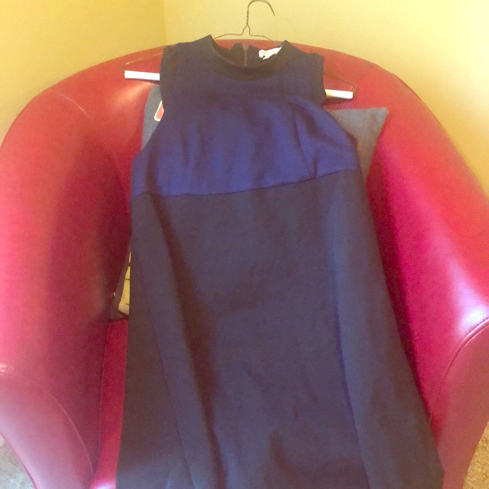 BCBG Cocktail Blue & Black Dress